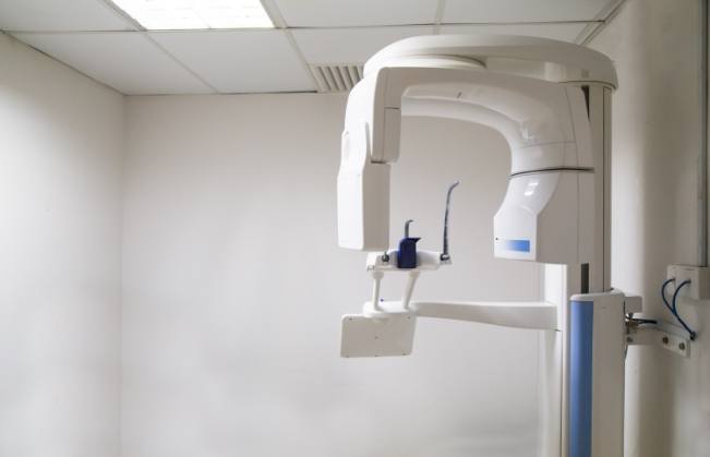 C B C T scanner in dental office